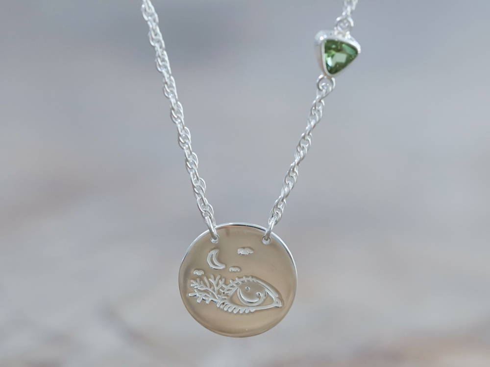 ethical-silver-coin-pendant-necklace-birthstone-set-in-chain