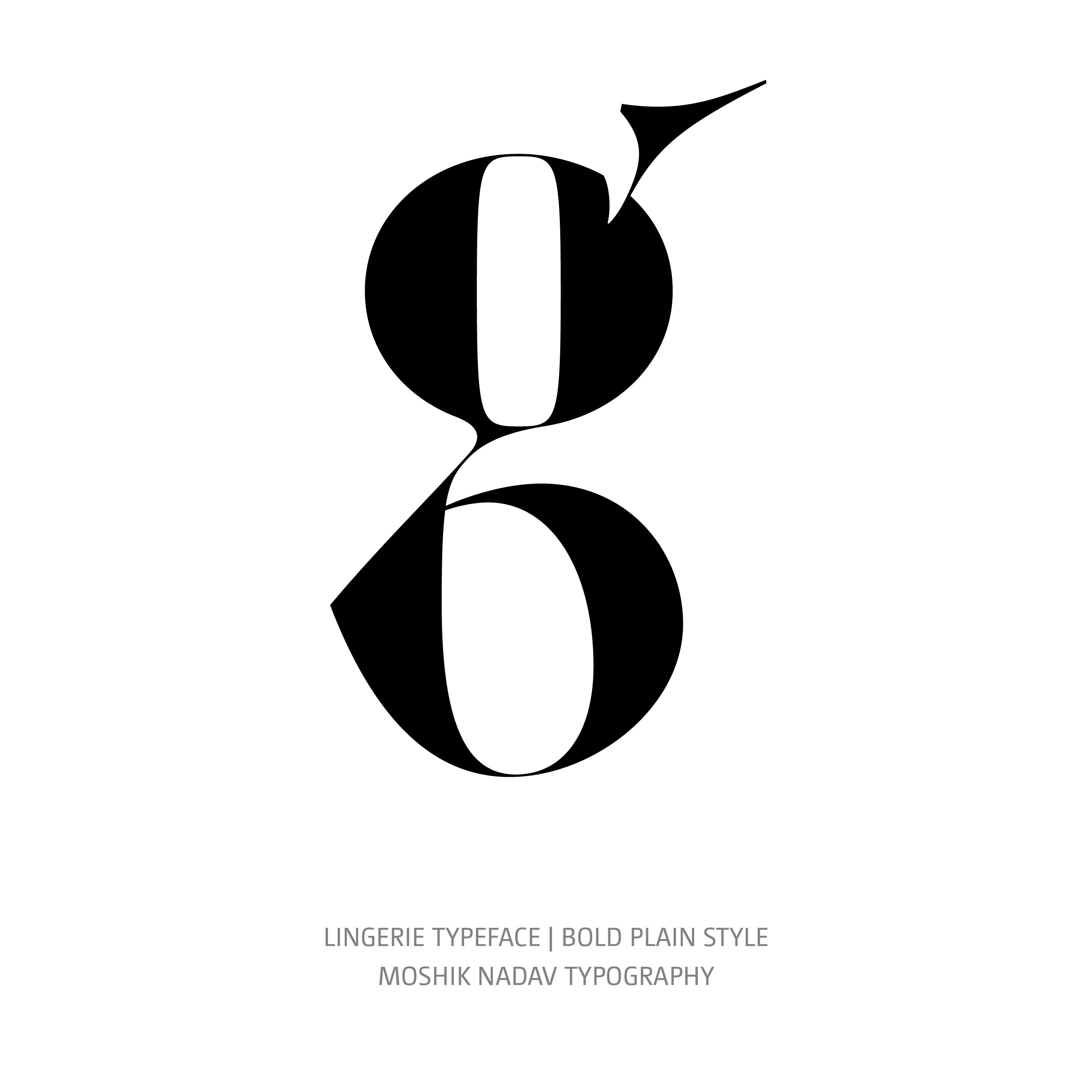 Lingerie Typeface Bold Plain g