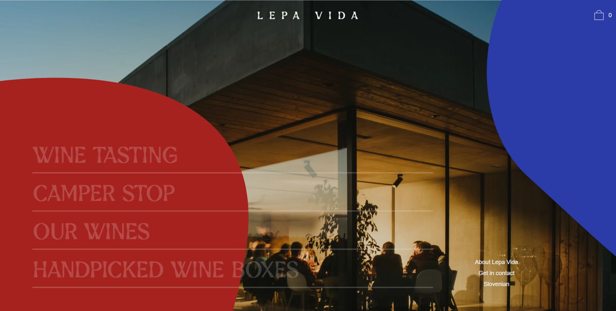 Screenshot of Lepa Vida, from the farm websites collection.