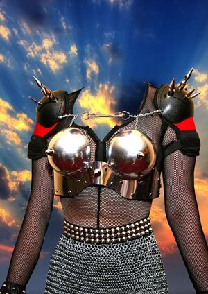 Фотошоп PSD исходник для монтажа - воительница