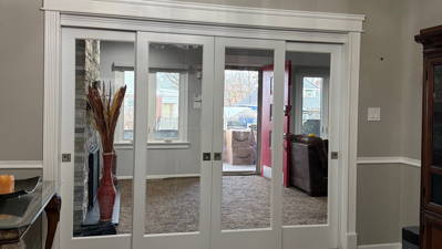 Pennsauken NJ Home: 8 Stanford and 1-lite Clear Doors Installed