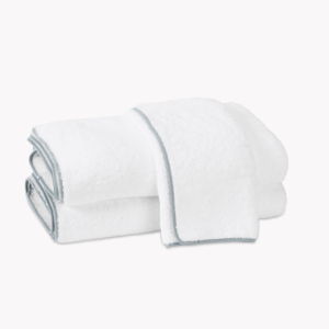 Matouk Cairo Bath Towels (White and Pool)