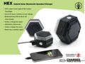 HEX Bluetooth Speaker/ Light/ Charger (Black)