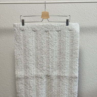 Weisse Badematte 49x78cm