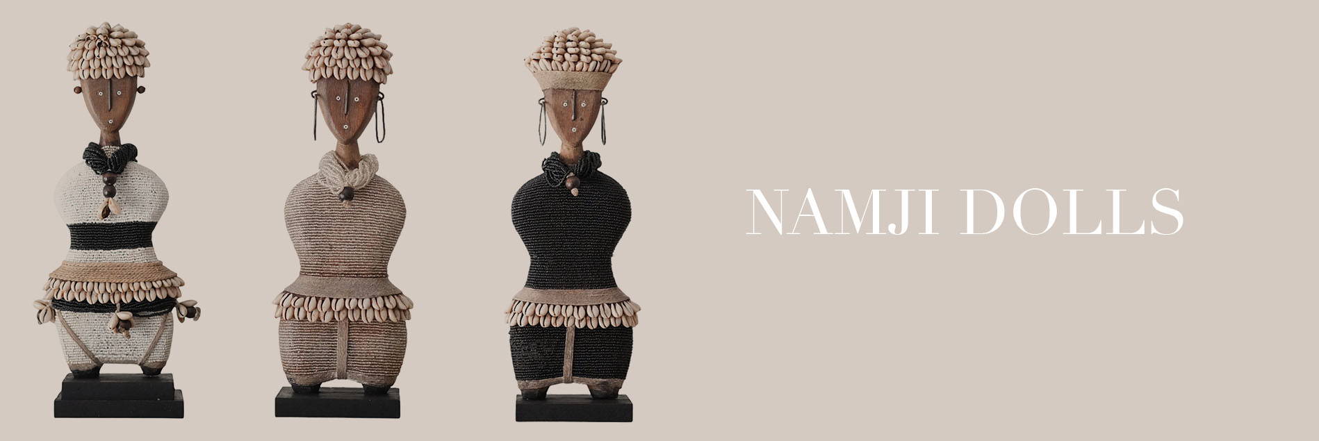 Namji Dolls - Bamileke Stools, Tonga Stools, Zebra Pillows and Binga Baskets
