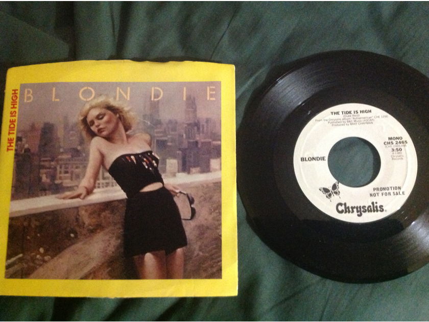 Blondie - The Tide Is High Chrysalis Records Promo 45 Single  With  Sleeve Mono Stereo