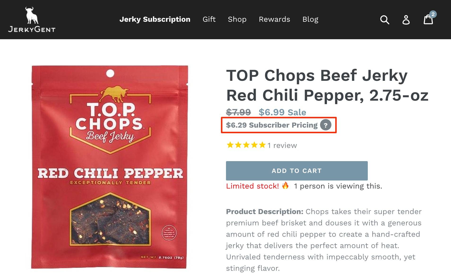 JerkyGent Subscriber Pricing - Discounts For Beef Jerky Of The Month Club Members