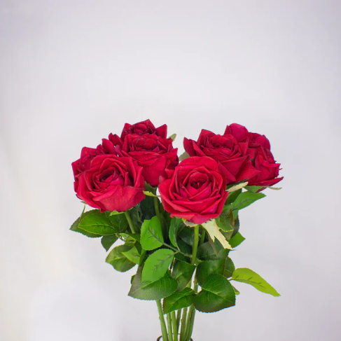 Red Large Real Touch Rose - Realistic Artificial Flowers - Image 3