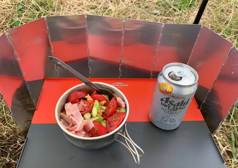 アウトドアランチとノンアルコールビール