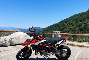 2019 DUCATI HYPERMOTARD 950 SP motorcycle for rent near La Crescenta-Montrose, CA