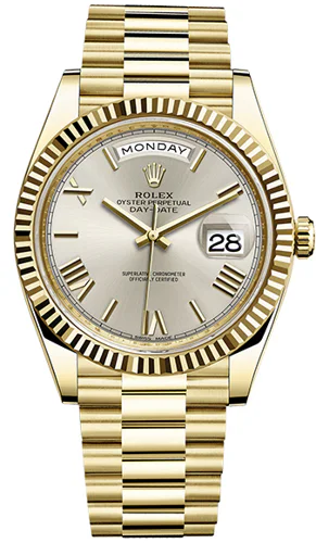 Rolex Day-Date 40 Silver Dial Roman Numerals