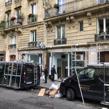 Porte entrée immeuble Paris 15