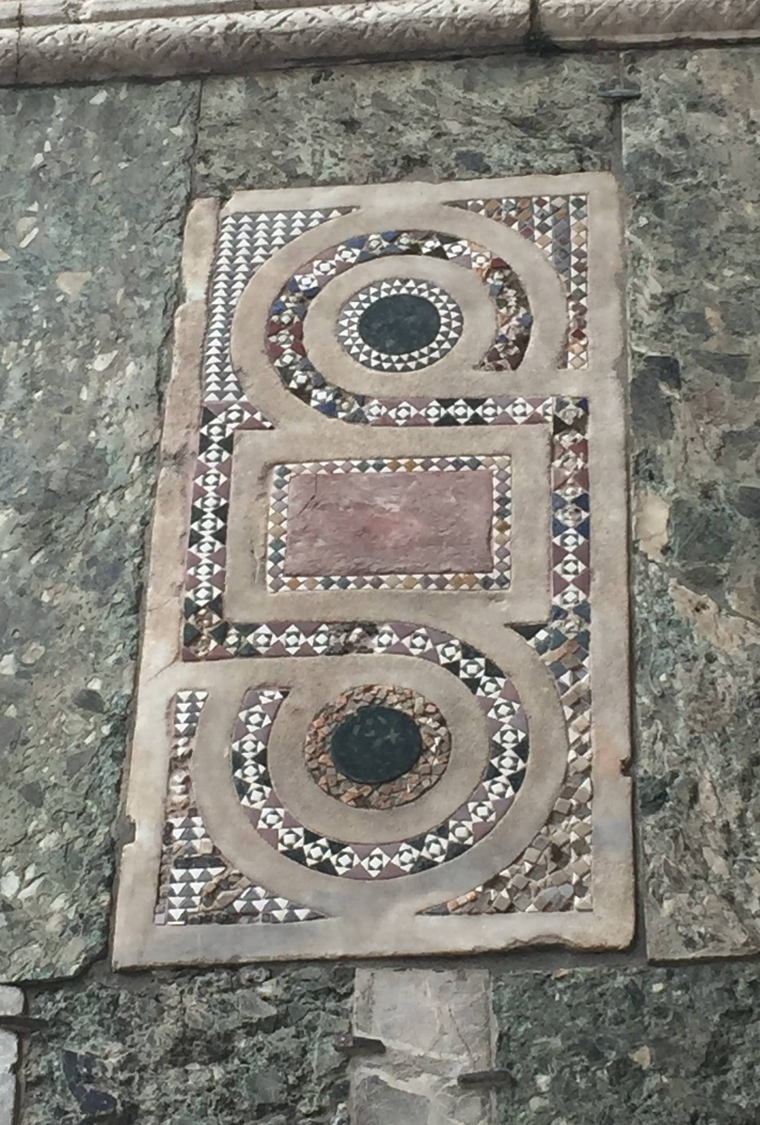 Opus sectile marble composition on St. Mark’s Basilica in Venice, inspiration for Studio Tondini logo plaque