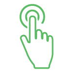Your Choice, Finger Select, Green Icon