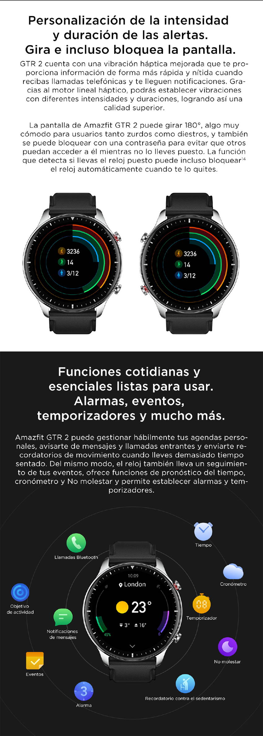 Amazfit deals gtr características