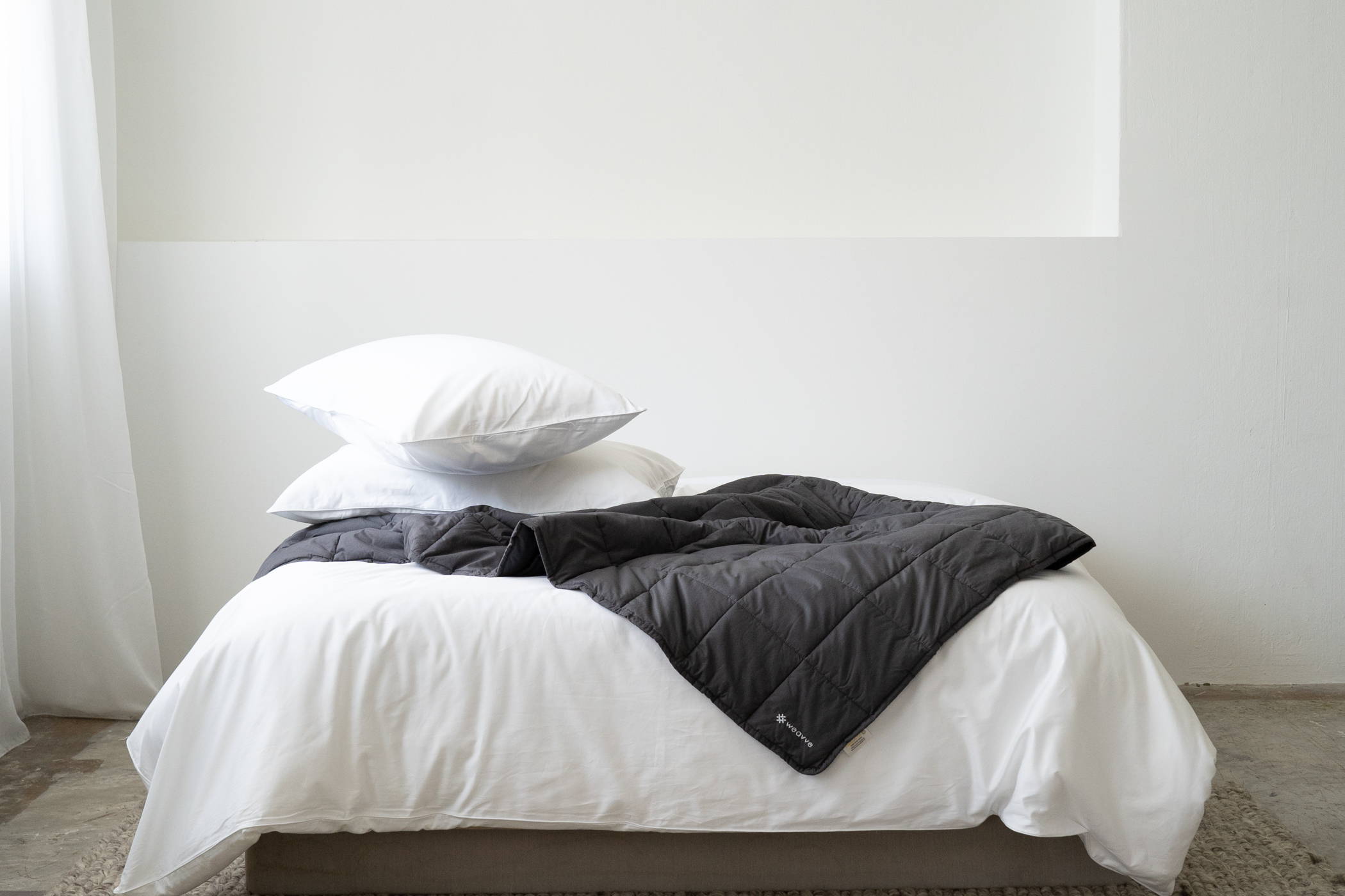 Weighted Blanket + Cotton Duvet Cover with 1 Pillow Case Pair