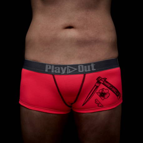 Zoe Bean switchblade sketch hot pink boxer briefs underwear product shot