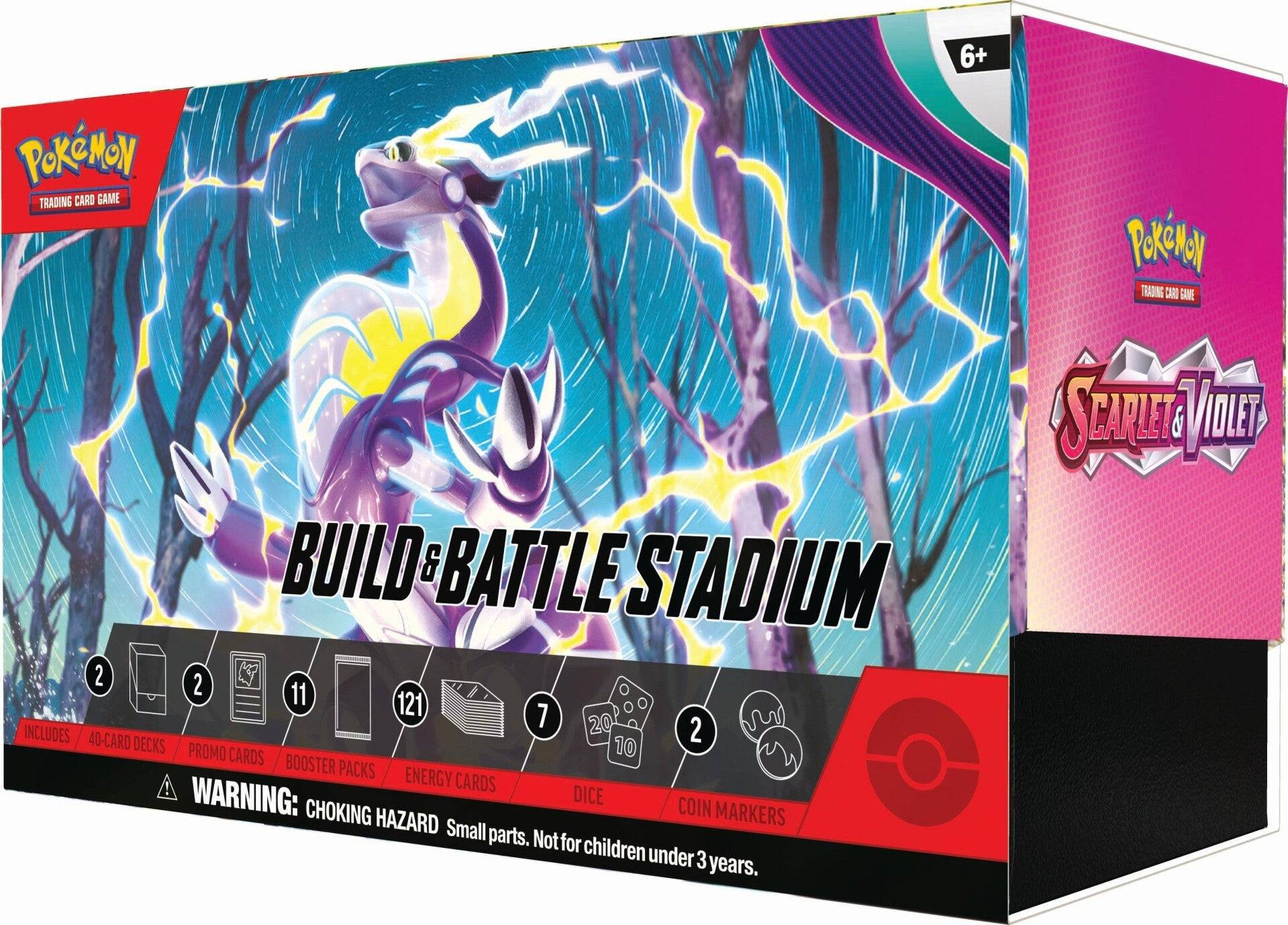 Pokemon: Trading Card Game Scarlet & Violet Build and Battle Stadium Box.