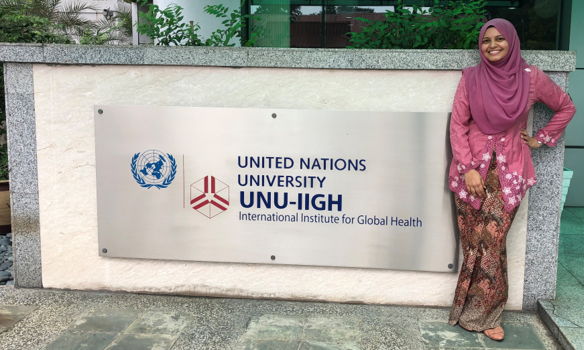 Nadiah Zahraa Adnan at the International Institute for Global Health.