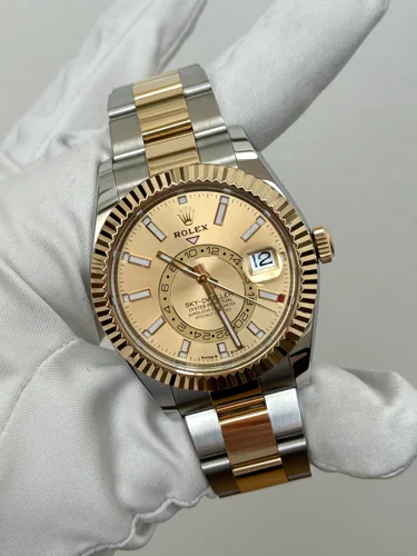 Rolex Sky-Dweller Champagne Dial Index