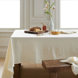 Warm White - Organic Cotton Tablecloth
