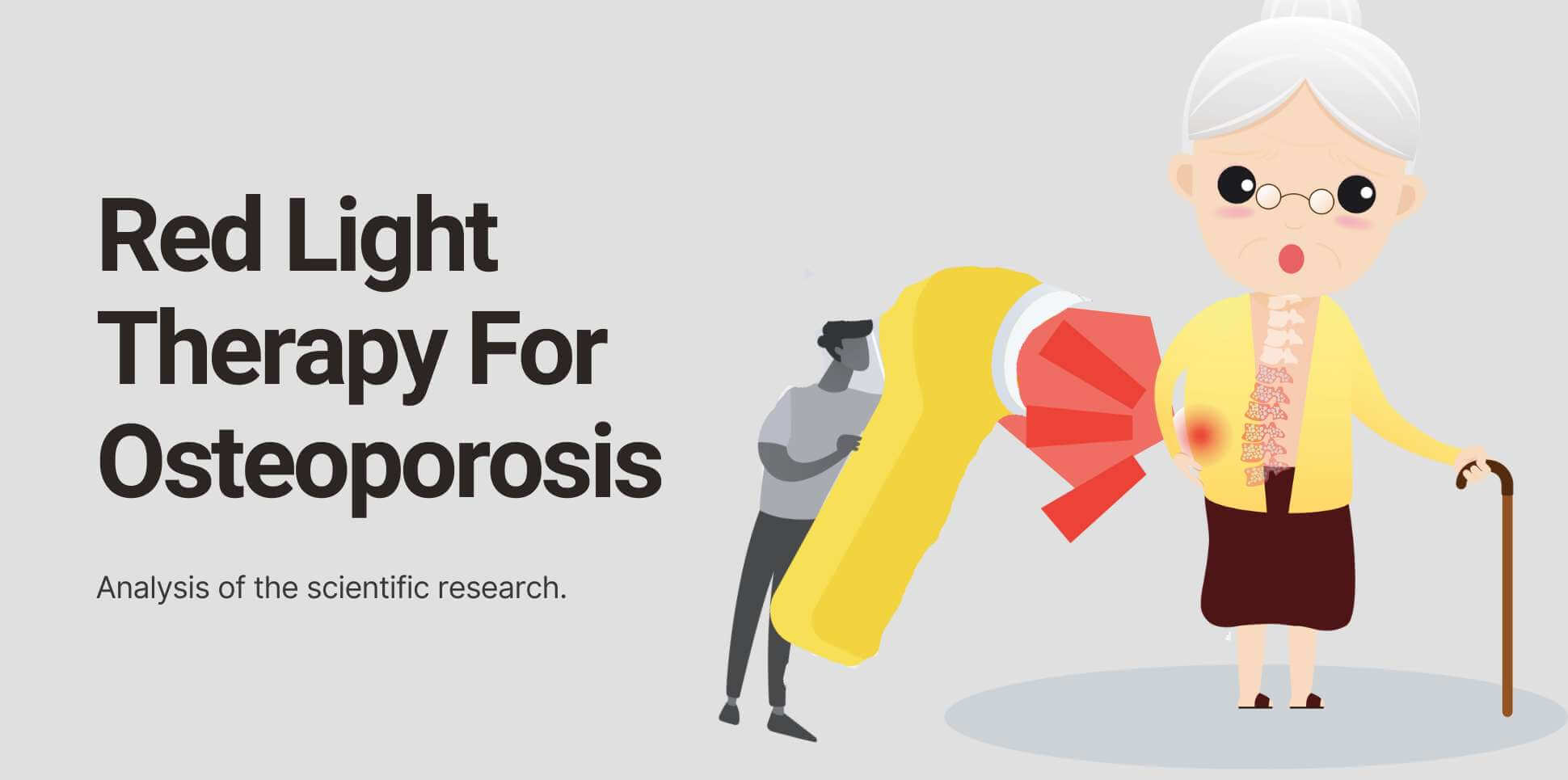 Explore the scientific research of red light therapy for osteoporosis.