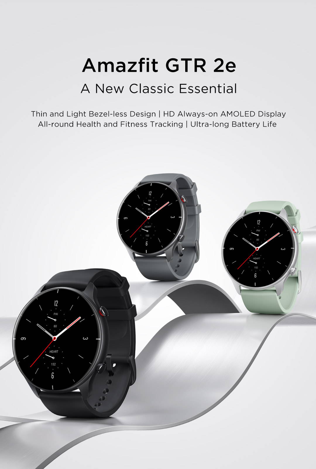 Amazfit GTR 2e Smartwatch - Slate Gray