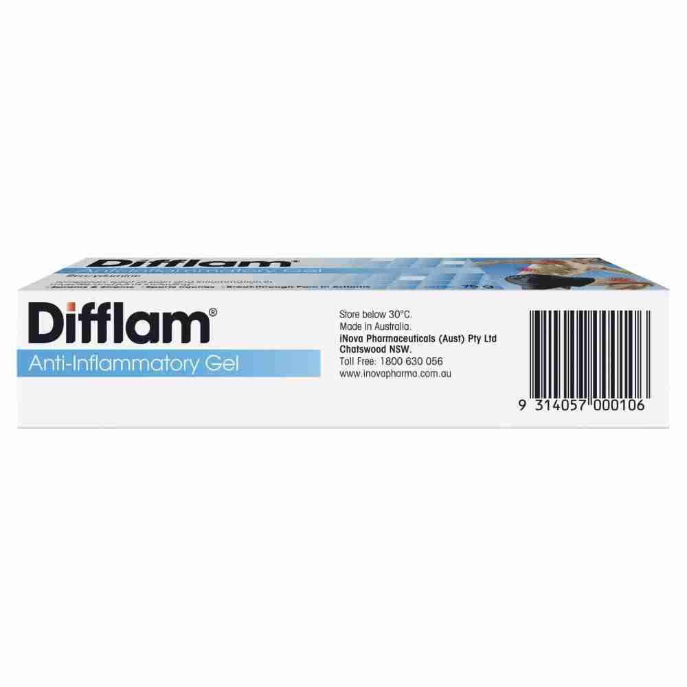 Difflam Anti-Inflammatory Gel 75g Temporary Relief of Pain Muscles and Joints - Image 5