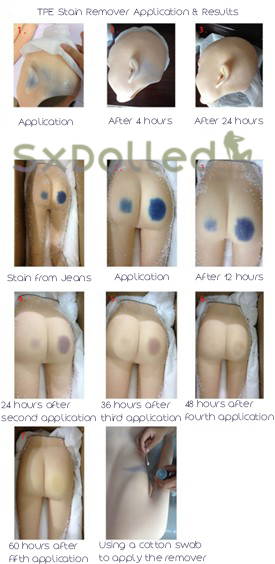 TPE Stain Remover Application and Results | SxDolled