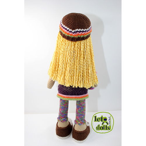 Gabi Large Crochet Doll Pattern, Amigurumi, 21"/ 53 cm Tall