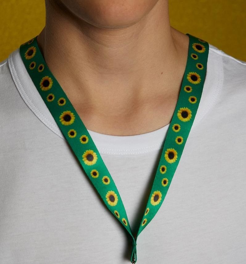 Sunflower lanyard