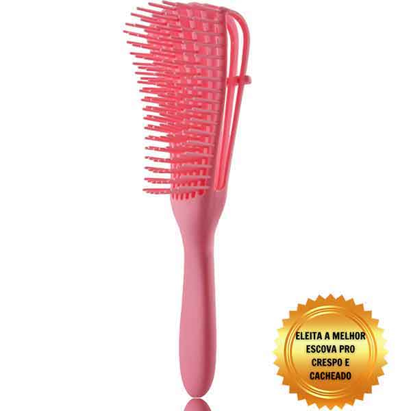 Escova Encaracolados Rosa, escova de cabelo na promoção, escova para cabelo cacheado e crespo barata