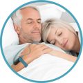 Wear SleepU wrist sleep oxygen monitor during sleep for overnight recording