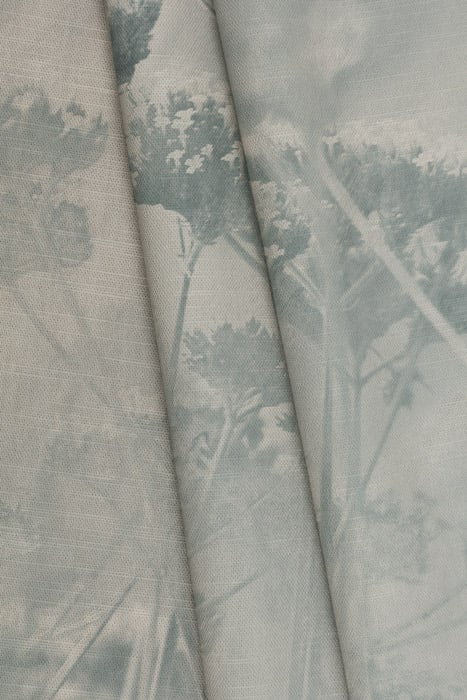 blue floral designer fabric pattern image