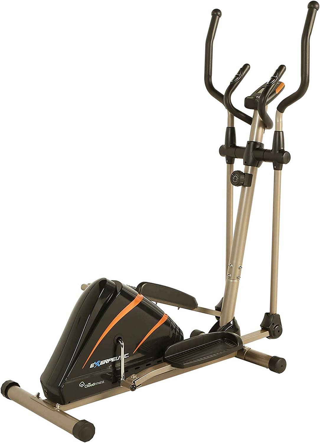 Exerpeutic Heavy Duty Magnetic Elliptical with optional Bluetooth App Tracking