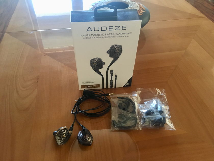 Audeze iSINE20 headphones w/ lightning cable