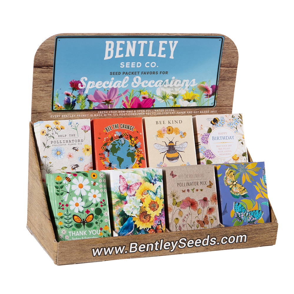 Bentley Seeds 250 LOVE favor packet display