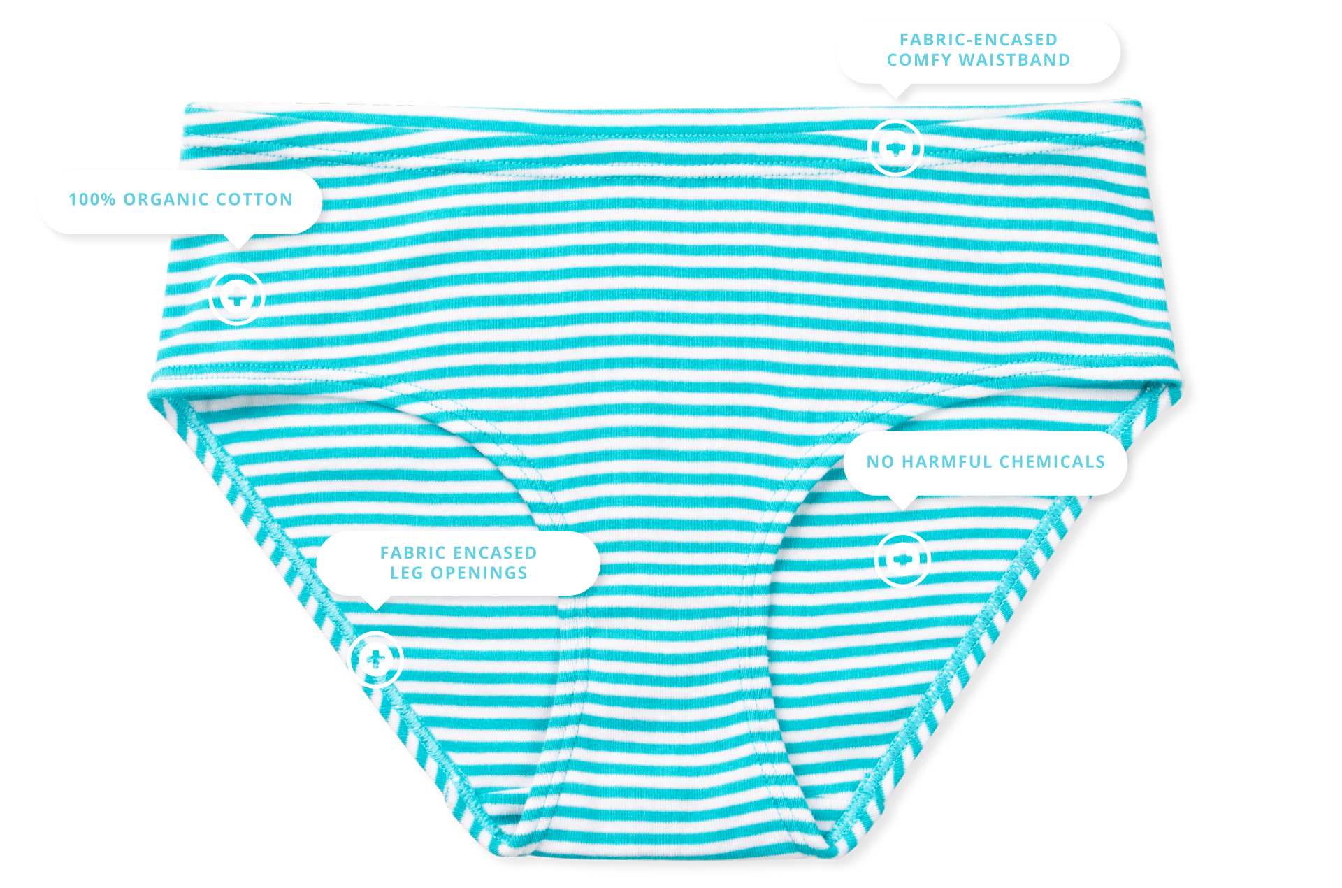 Gracie Tween Girls Briefs Features