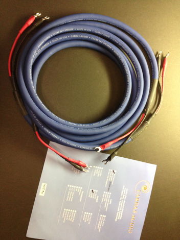 CARDAS CLEAR SKY SPEAKER CABLES - 2.5M - SPADES -PERFECT!