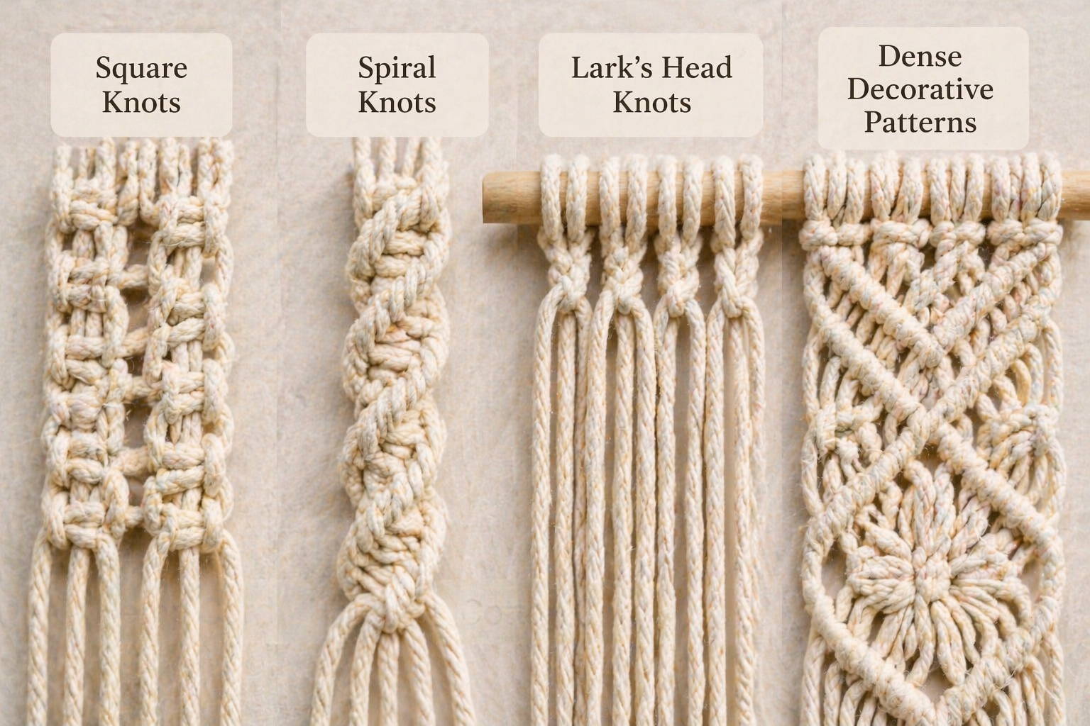 How Knot Type Changes Cord Usage