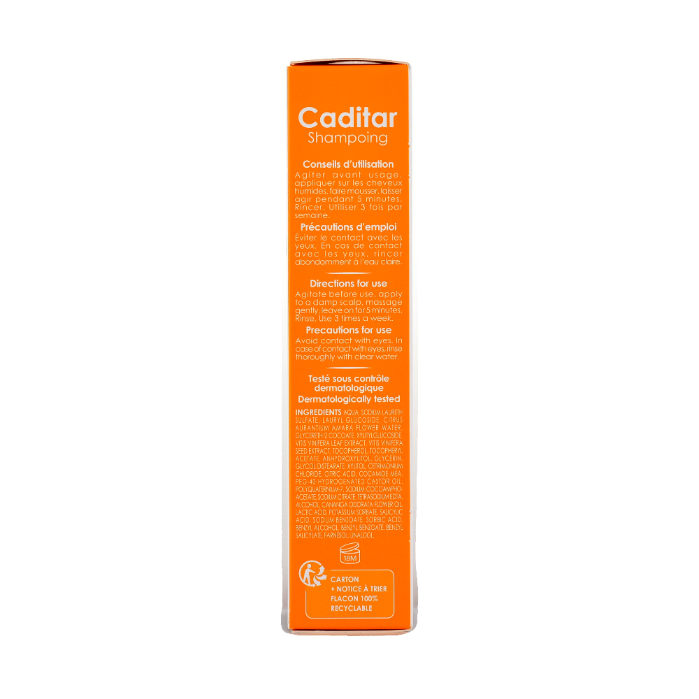 Caditar - Shampoing cheveux secs - Lot de 6