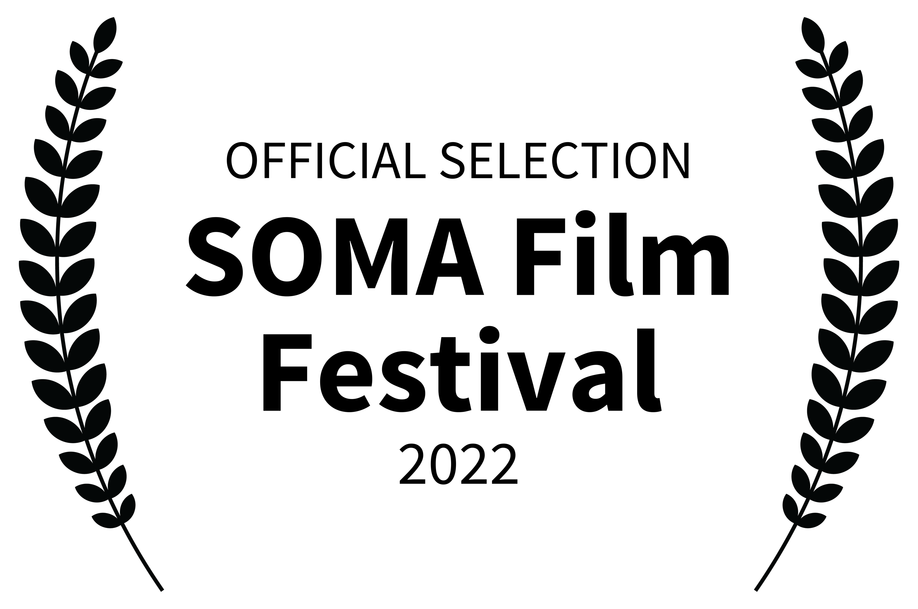 Laurels logo for official Selection Soma Film Festival 2022
