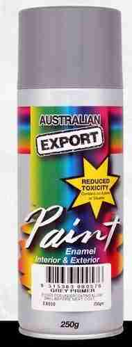 Aussie Export Spray Paint Grey Primer Export 250Gm