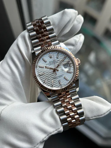 Rolex Datejust White Motif Index Dial