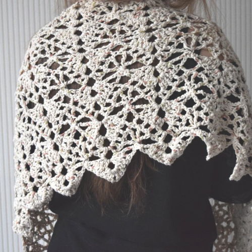 Summer Breeze Lace Crochet Shawl / Wedding Stole