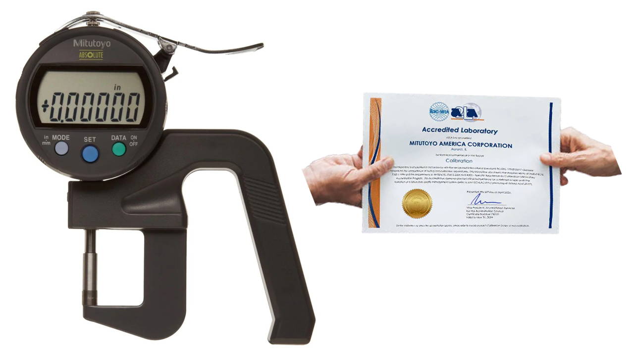 Mitutoyo Thickness Gage with Calibration Cert at GreatGages.com