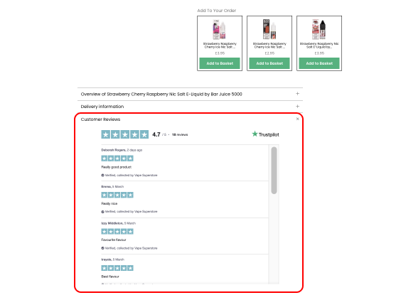 customer reviews in shopify store