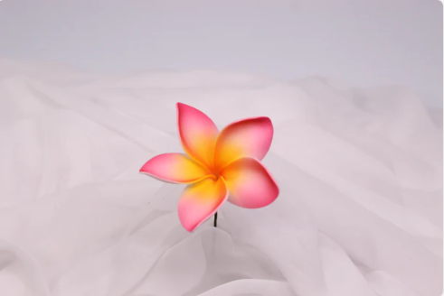 Sunrise Glow Frangipani Real Touch (6 Pack) - Realistic Artificial Flowers - Image 3