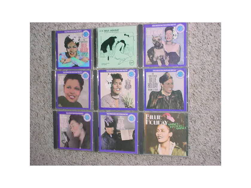 Billie Holiday cd lot of 9 cd's - columbia jazz masterpieces swing brother swing more!