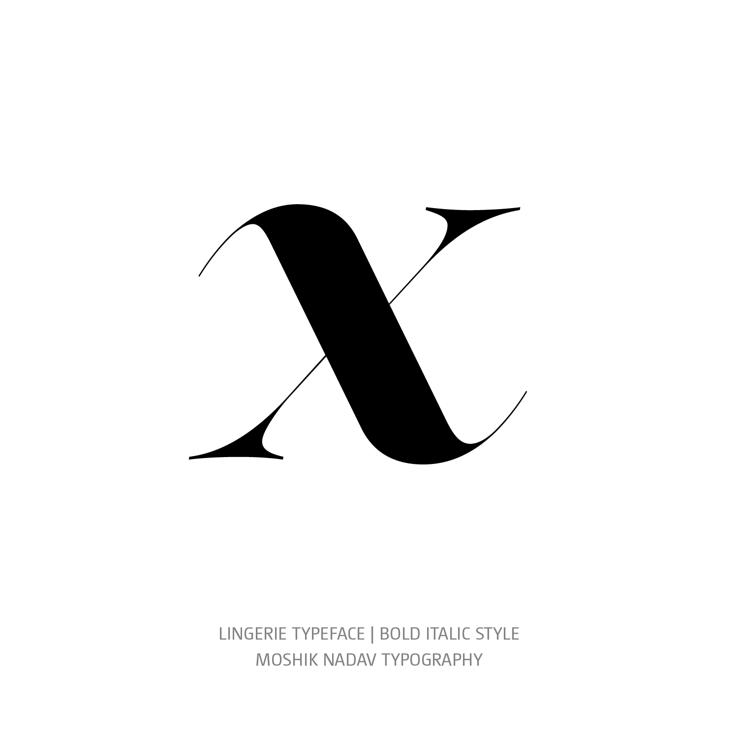 Lingerie Typeface Bold Italic x